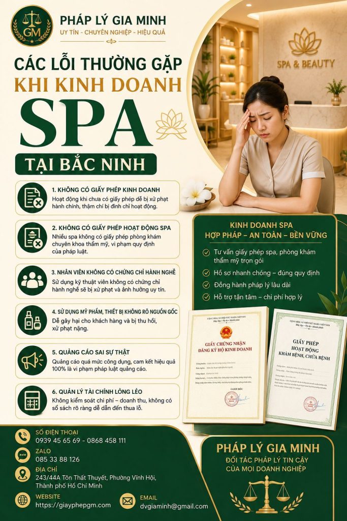 Các Lỗi Thường Gặp Khi Kinh Doanh Spa Tại Bắc Ninh