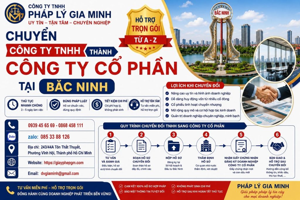 Chuyển Công Ty TNHH Thành Công Ty Cổ Phần Tại Bắc Ninh