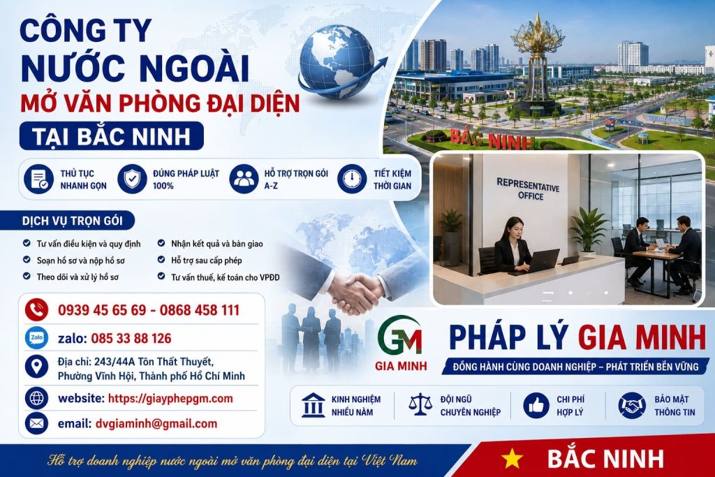 Công ty nước ngoài mở văn phòng đại diện tại Bắc Ninh