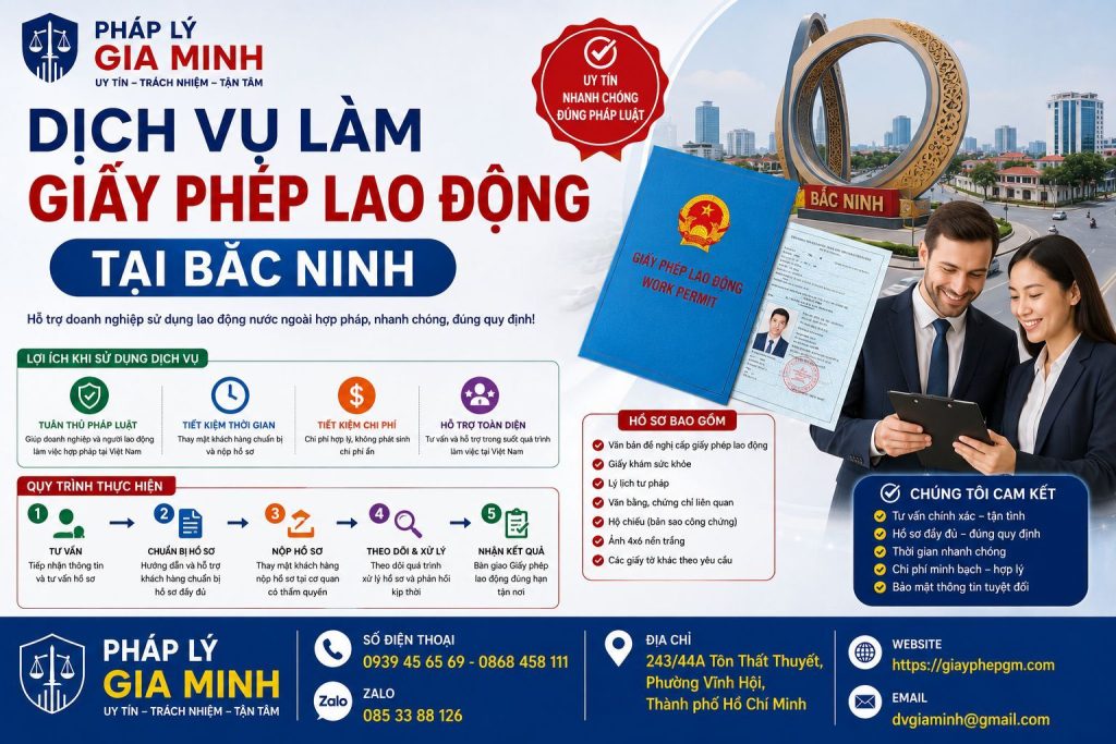 Dịch vụ làm giấy phép lao động tại Bắc Ninh nhanh, trọn gói 1 Dịch Vụ Làm Giấy Phép Lao Động Tại Bắc Ninh