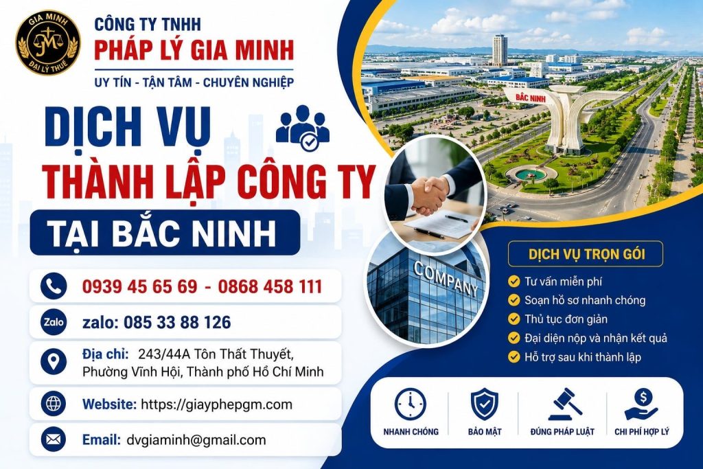 Dịch Vụ Thành Lập Công Ty Tại Bắc Ninh