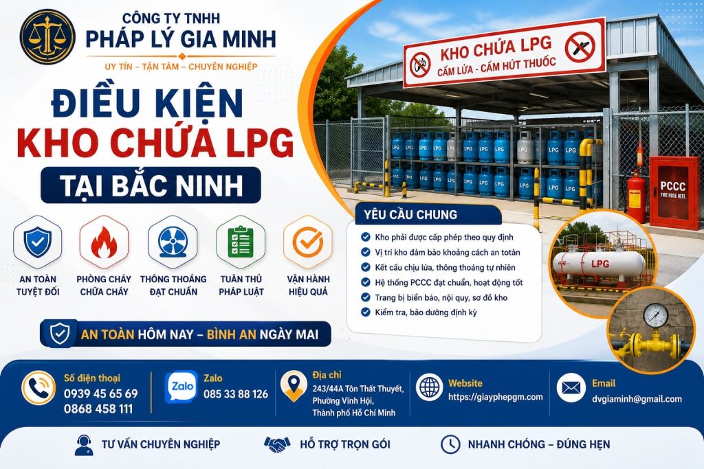 Điều kiện kho chứa LPG tại Bắc Ninh bảo đảm an toàn, đúng tiêu chuẩn 1 Điều kiện kho chứa LPG tại Bắc Ninh