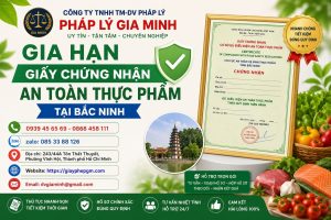 Gia hạn giấy chứng nhận an toàn thực phẩm tại Bắc Ninh