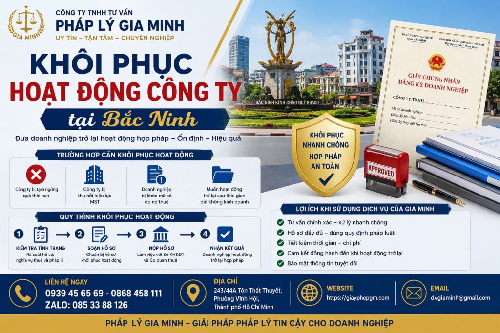 Khôi phục hoạt động công ty tại Bắc Ninh