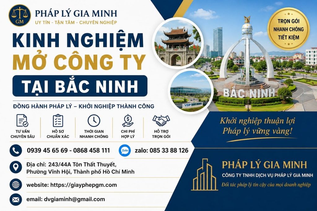 Kinh Nghiệm Mở Công Ty Tại Bắc Ninh