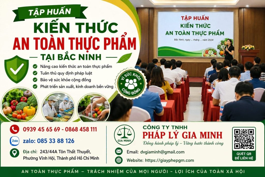 Tập huấn kiến thức an toàn thực phẩm tại Bắc Ninh