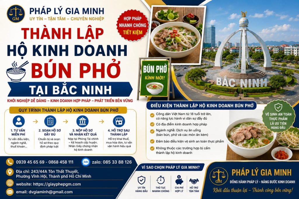 Thành lập hộ kinh doanh bún phở tại Bắc Ninh đầy đủ thủ tục 1 Thành Lập Hộ Kinh Doanh Bún Phở Tại Bắc Ninh