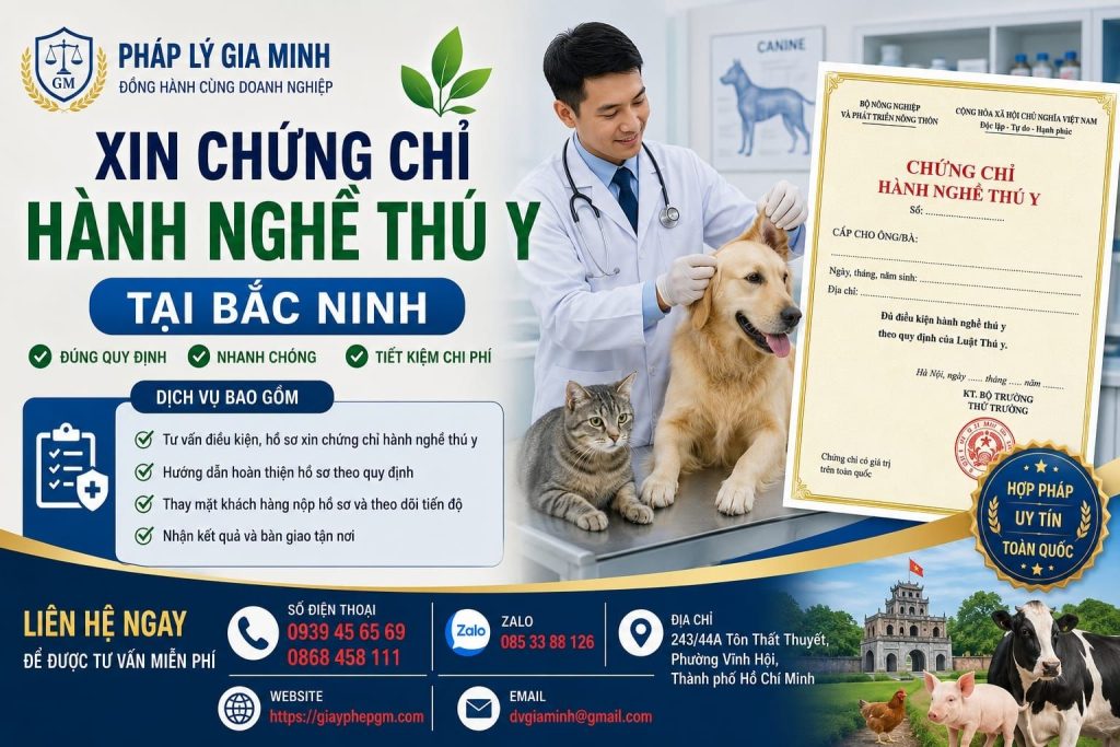 Xin chứng chỉ hành nghề thú y tại Bắc Ninh nhanh chóng, đúng chuyên môn 1 Xin chứng chỉ hành nghề thú y tại Bắc Ninh