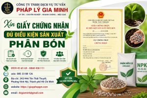 Xin giấy chứng nhận đủ điều kiện sản xuất phân bón