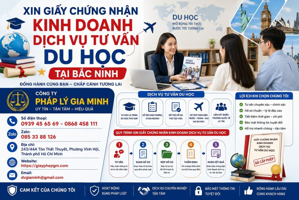 Xin giấy chứng nhận kinh doanh dịch vụ tư vấn du học tại Bắc Ninh 1 Xin Giấy Chứng Nhận Kinh Doanh Dịch Vụ Tư Vấn Du Học Tại Bắc Ninh