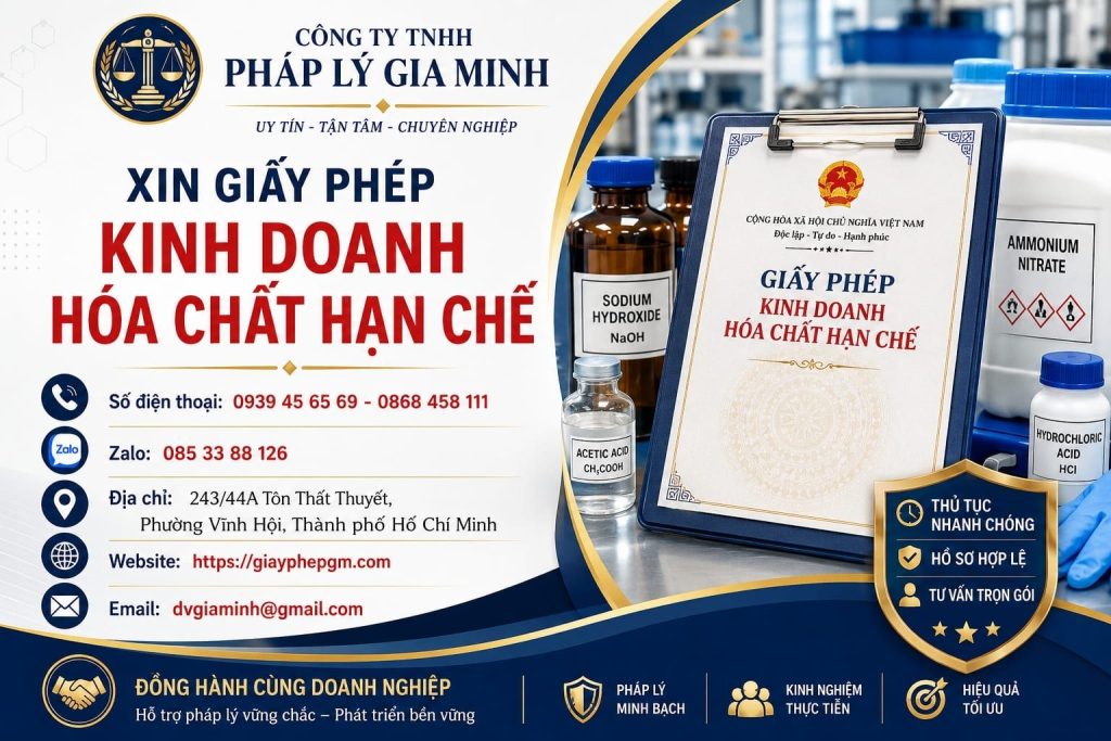 Xin giấy phép kinh doanh hóa chất hạn chế