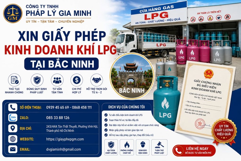 Xin giấy phép kinh doanh khí LPG tại Bắc Ninh: Hồ sơ và điều kiện 1 Xin giấy phép kinh doanh khí LPG tại Bắc Ninh