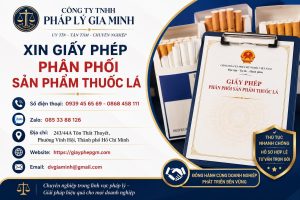 Xin giấy phép phân phối sản phẩm thuốc lá