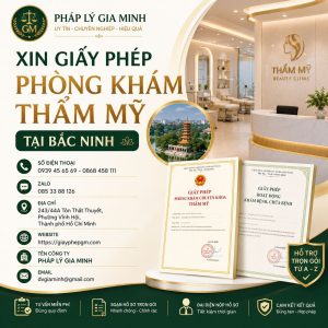 Xin Giấy Phép Phòng Khám Thẩm Mỹ Tại Bắc Ninh