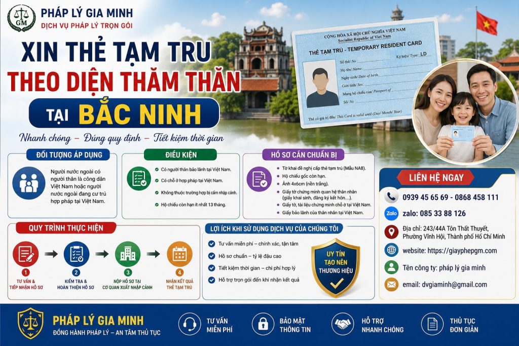 Xin thẻ tạm trú theo diện thăm thân tại Bắc Ninh nhanh chóng 1 Xin Thẻ Tạm Trú Theo Diện Thăm Thân Tại Bắc Ninh