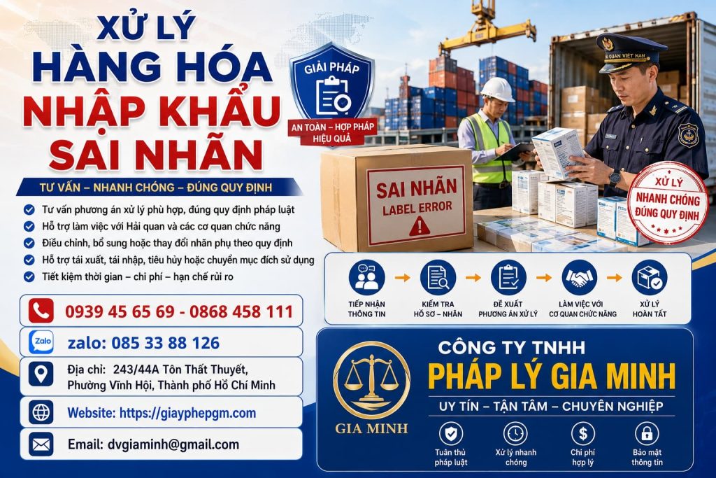 Xử lý hàng hóa nhập khẩu sai nhãn: Cách khắc phục nhanh và hạn chế bị xử phạt 1 Xử lý hàng hóa nhập khẩu sai nhãn
