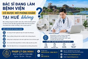 Bác sĩ đang làm bệnh viện có được mở phòng khám tại Huế không