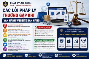 Các lỗi pháp lý thường gặp khi vận hành website bán hàng