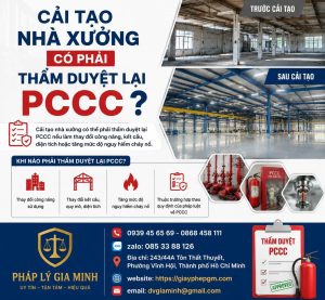 Cải tạo nhà xưởng có phải thẩm duyệt lại PCCC không