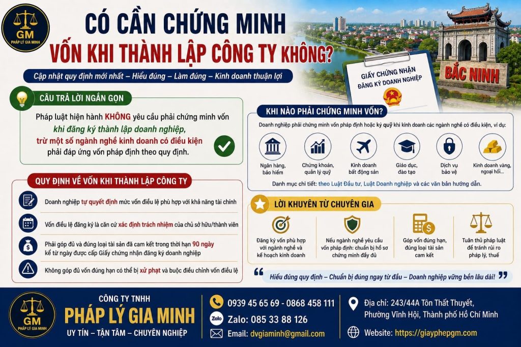 Có cần chứng minh vốn khi thành lập công ty không? Giải đáp chi tiết 1 Có cần chứng minh vốn khi thành lập công ty không