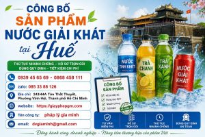 Công bố sản phẩm nước giải khát tại Huế