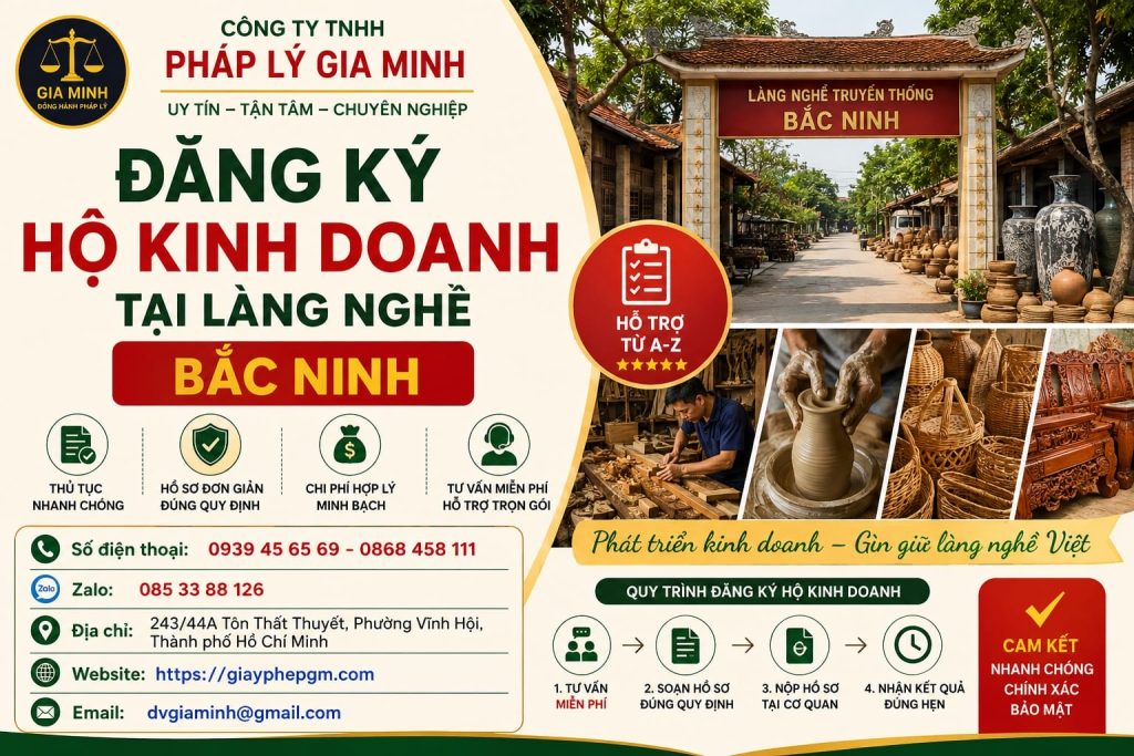 Đăng ký hộ kinh doanh tại làng nghề Bắc Ninh