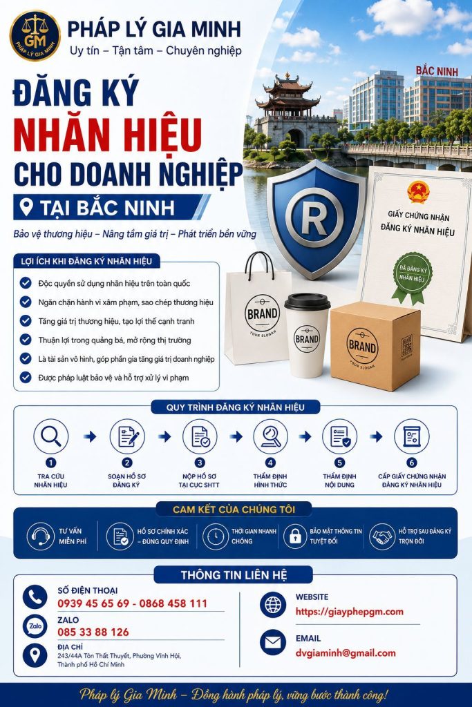 Đăng ký nhãn hiệu cho doanh nghiệp tại Bắc Ninh để bảo vệ tài sản thương hiệu 1 Đăng ký nhãn hiệu cho doanh nghiệp tại Bắc Ninh