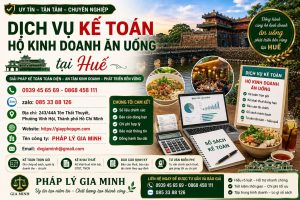 Dịch vụ kế toán hộ kinh doanh ăn uống tại Huế
