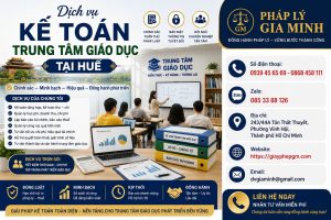 Dịch vụ kế toán trung tâm giáo dục tại Huế