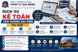 Dịch vụ kế toán văn phòng đại diện tại Huế