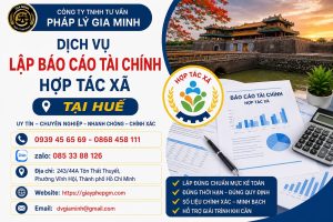 Dịch vụ lập báo cáo tài chính hợp tác xã tại Huế