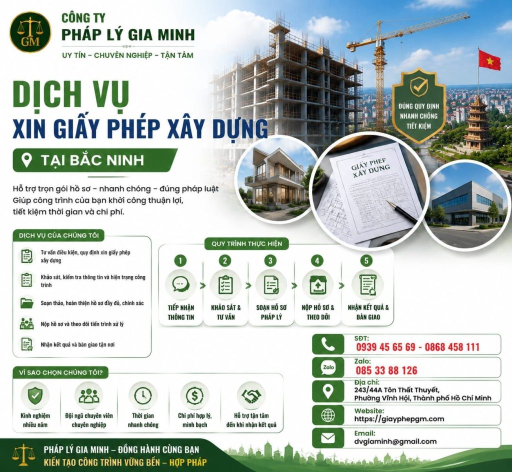 Dịch vụ xin giấy phép xây dựng tại Bắc Ninh nhanh chóng, đúng quy định 1 Dịch vụ xin giấy phép xây dựng tại Bắc Ninh