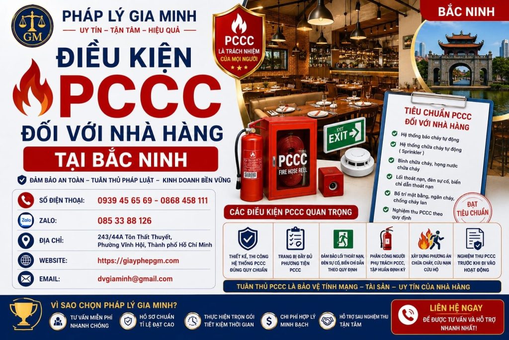 Điều Kiện PCCC Đối Với Nhà Hàng Tại Bắc Ninh 1 Điều kiện PCCC đối với nhà hàng tại Bắc Ninh