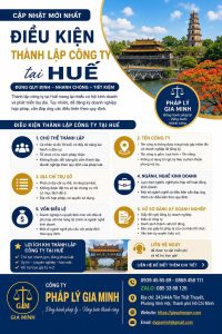 Điều kiện thành lập công ty tại Huế mới nhất