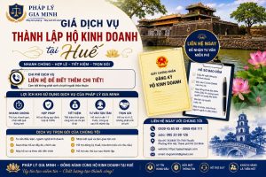 Giá dịch vụ thành lập hộ kinh doanh tại Huế