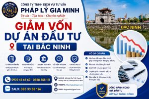 Giảm vốn dự án đầu tư tại Bắc Ninh