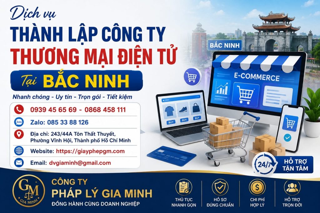 Thành lập công ty thương mại điện tử tại Bắc Ninh