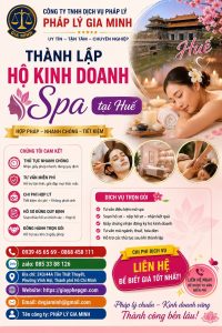 Thành lập hộ kinh doanh spa tại Huế