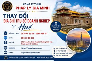 Thay đổi địa chỉ trụ sở doanh nghiệp tại Huế