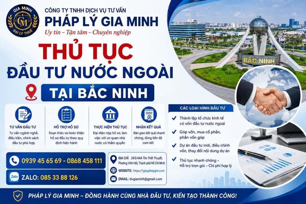 Thủ Tục Đầu Tư Nước Ngoài Tại Bắc Ninh 1 Thủ tục đầu tư nước ngoài tại Bắc Ninh