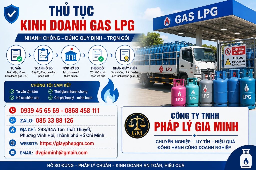 Thủ tục kinh doanh gas LPG