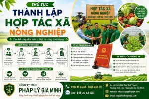 Thủ tục thành lập hợp tác xã nông nghiệp