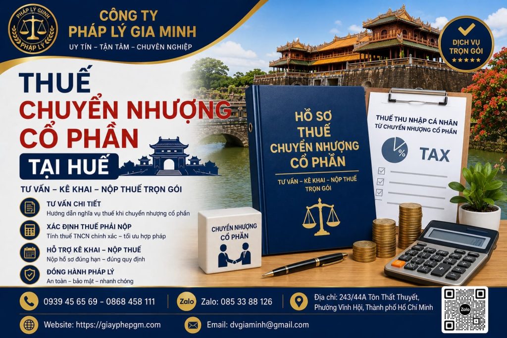 Thuế chuyển nhượng cổ phần tại Huế