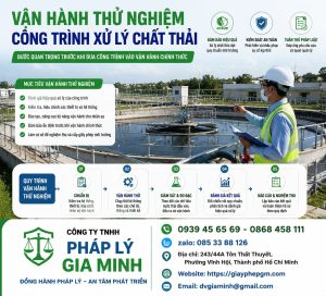 Vận hành thử nghiệm công trình xử lý chất thải