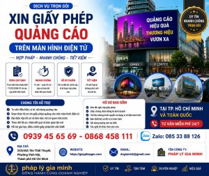 Xin giấy phép quảng cáo trên màn hình điện tử