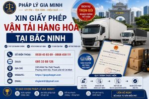 Xin giấy phép vận tải hàng hóa tại Bắc Ninh