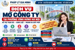 Dịch vụ mở công ty tại phường Vĩnh Hưng Hà Nội